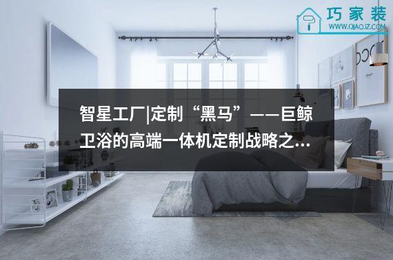 智星工厂|定制“黑马”——巨鲸卫浴的高端一体机定制战略之路