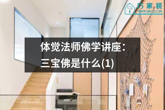 体觉法师佛学讲座：三宝佛是什么(1)