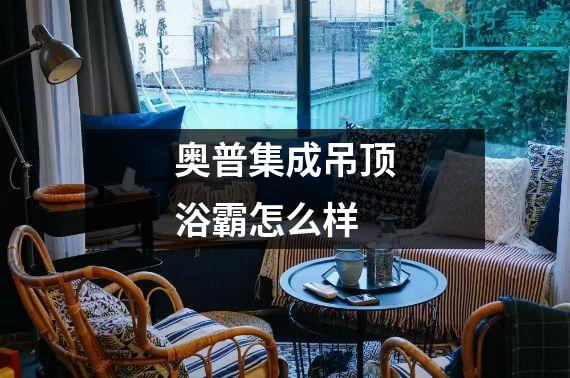 奥普集成吊顶浴霸怎么样