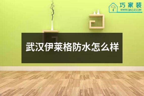 武汉伊莱格防水怎么样