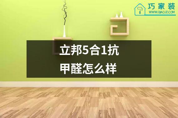 立邦5合1抗甲醛怎么样