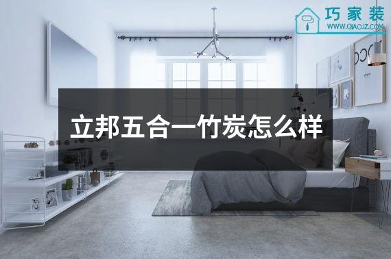 立邦五合一竹炭怎么样