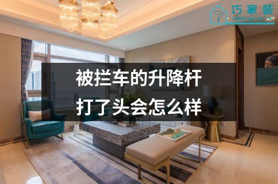 被拦车的升降杆打了头会怎么样