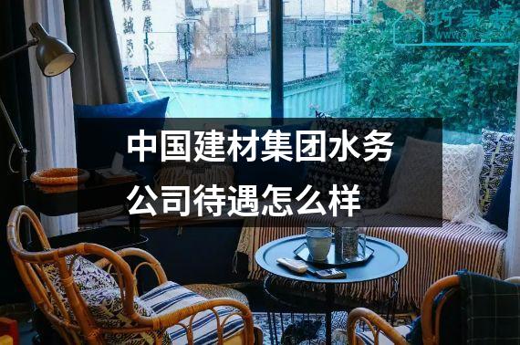 中国建材集团水务公司待遇怎么样