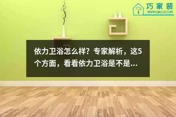 依力卫浴怎么样？专家解析，这5个方面，看看依力卫浴是不是真的那么好！