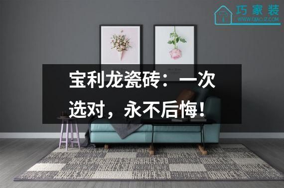 宝利龙瓷砖：一次选对，永不后悔！