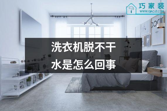 洗衣机脱不干水是怎么回事