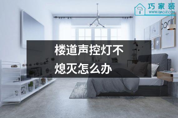 楼道声控灯不熄灭怎么办