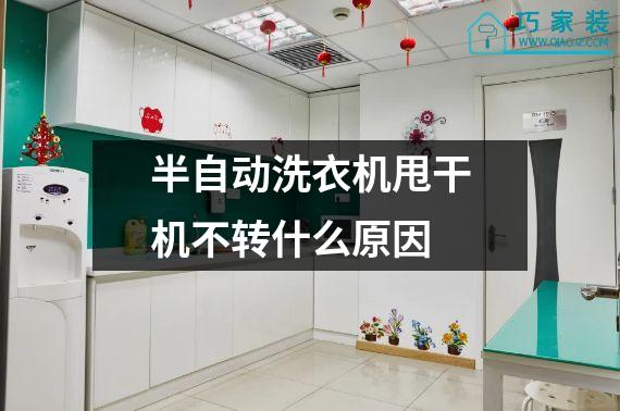 半自动洗衣机甩干机不转什么原因